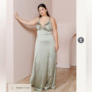 Satin revelry dress
